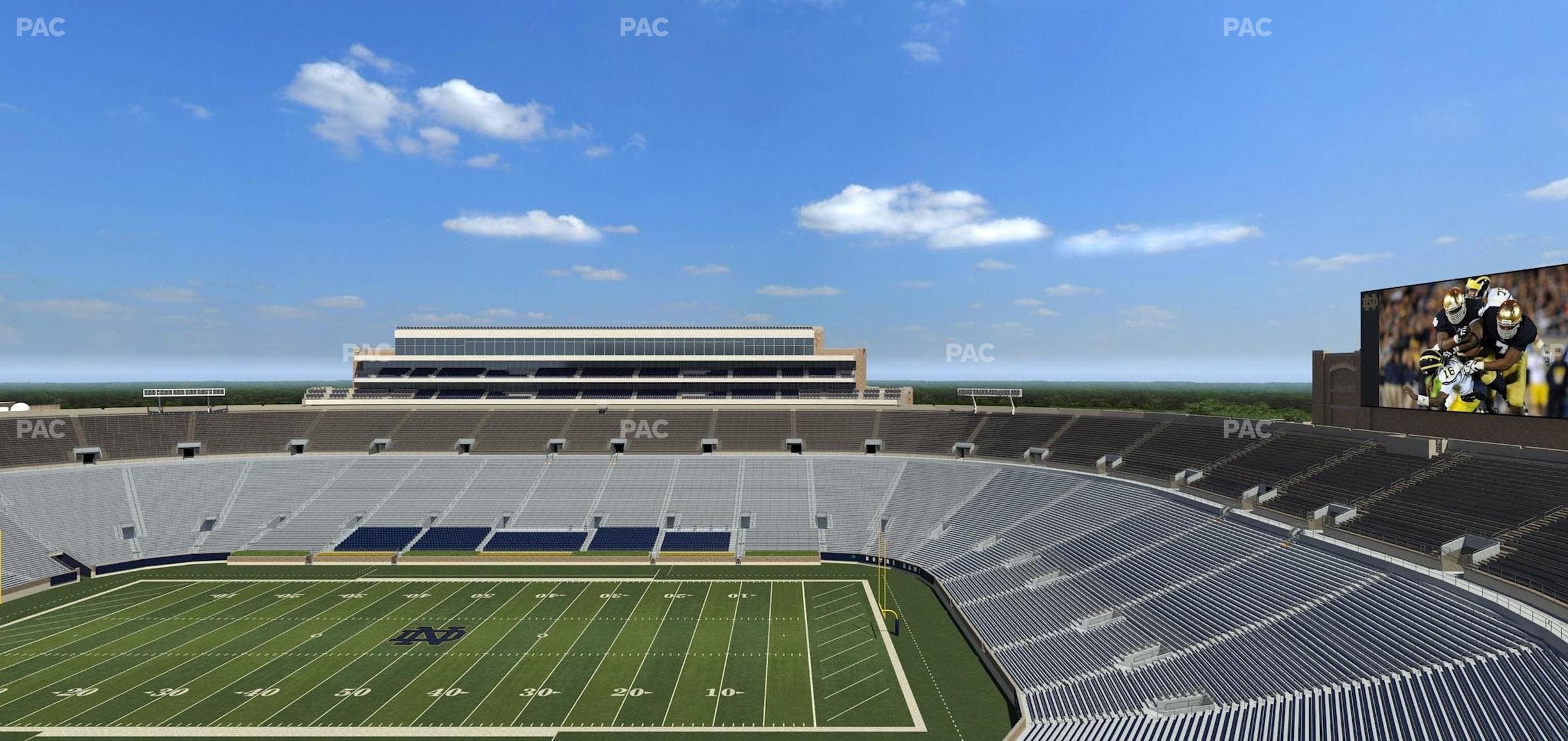 Notre Dame Stadium - Section Duncan Club 822 Seat View