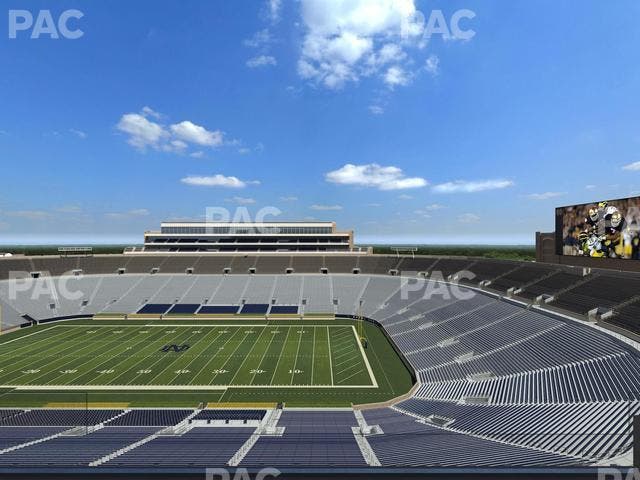 Notre Dame Stadium - Section Duncan Club 822 Seat View
