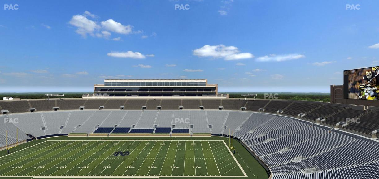 Notre Dame Stadium - Section Duncan Club 823 Seat View
