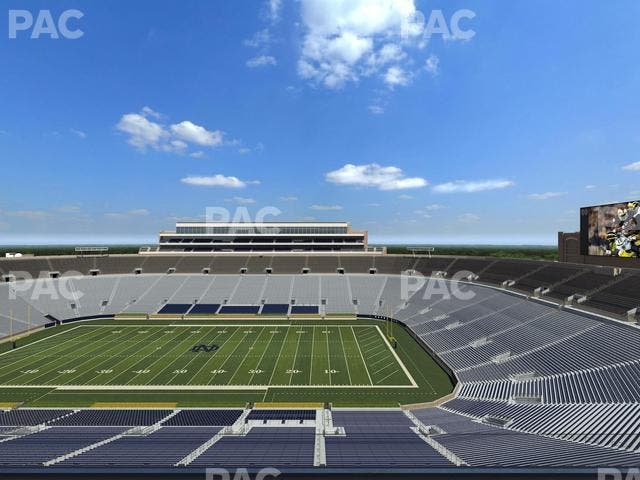 Notre Dame Stadium - Section Duncan Club 823 Seat View