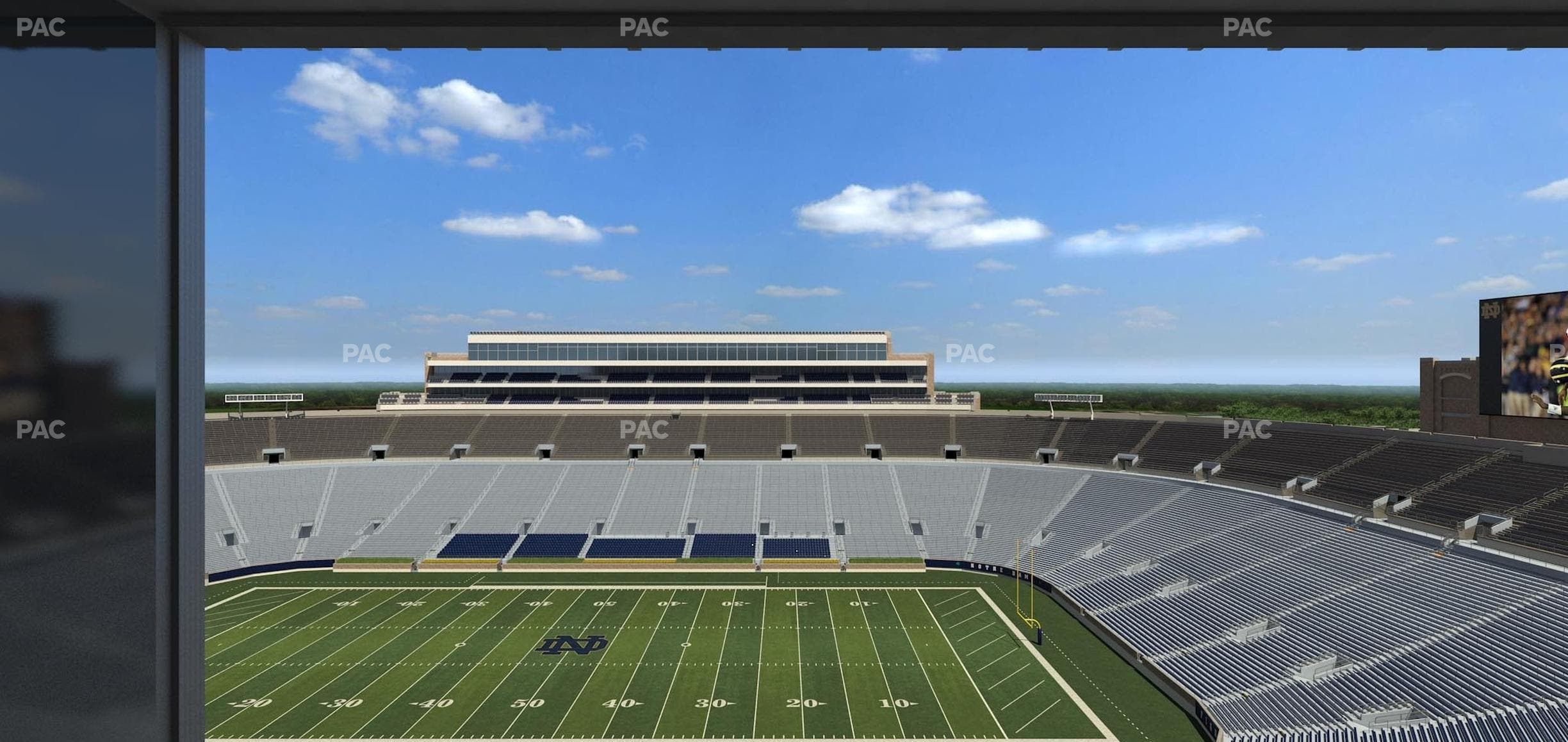 Notre Dame Stadium - Section Duncan Club 824 Seat View