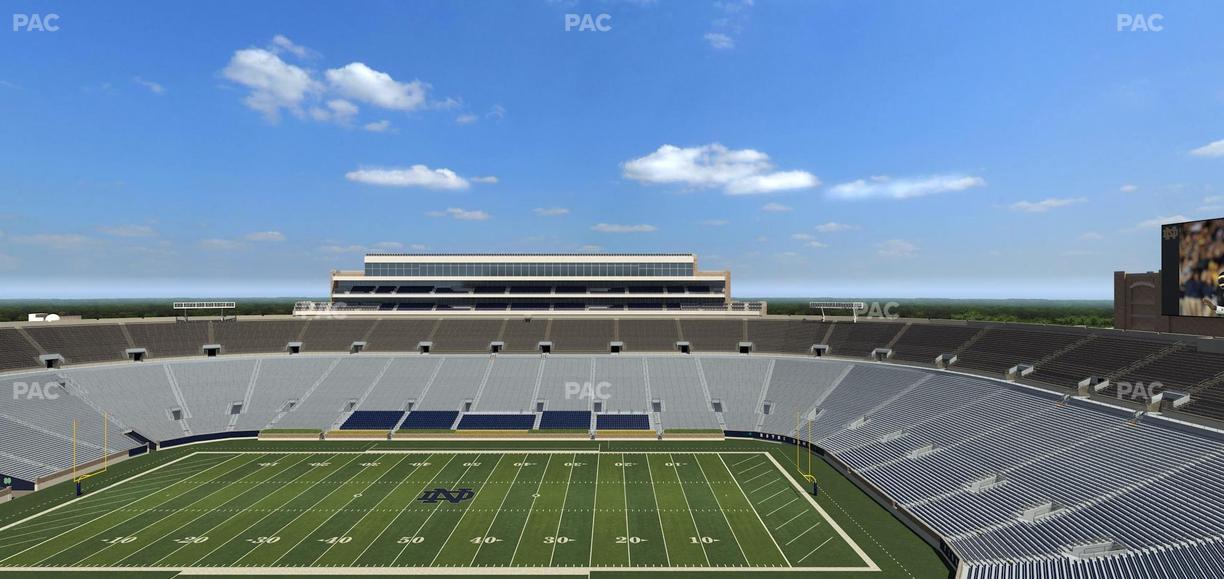 Notre Dame Stadium - Section Duncan Club 824 Seat View