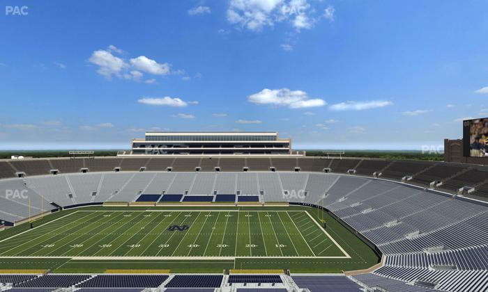 Notre Dame Stadium - Section Duncan Club 824 Seat View