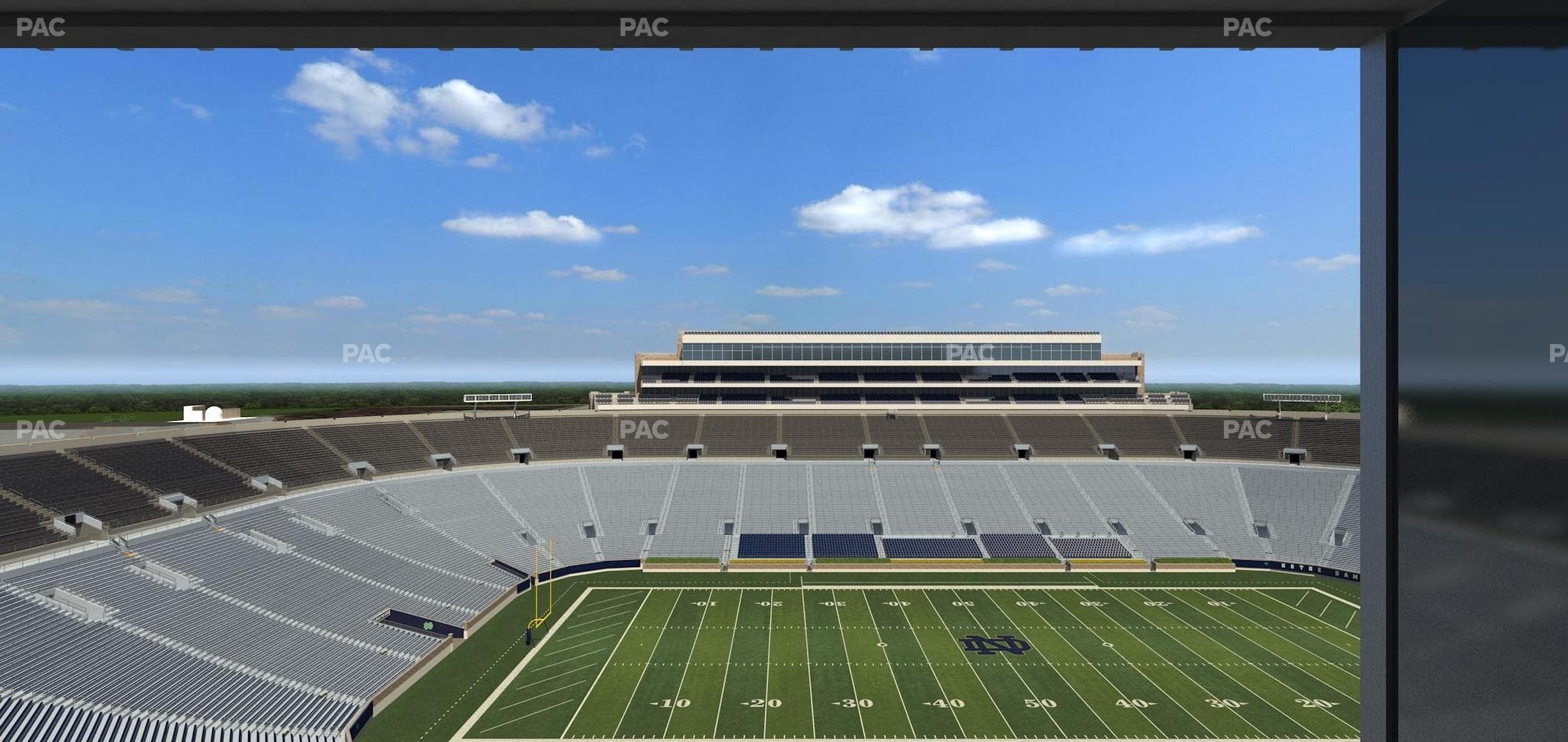 Notre Dame Stadium - Section Duncan Club 830 Seat View
