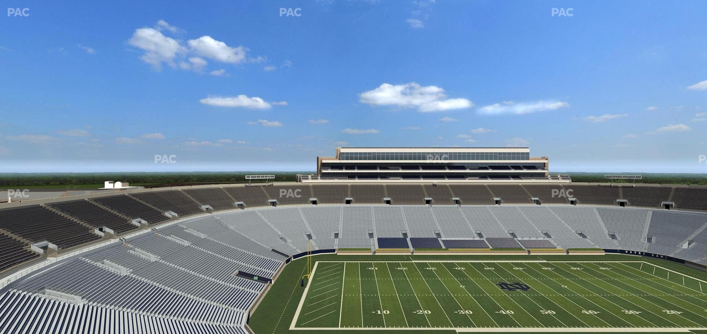 Notre Dame Stadium - Section Duncan Club 832 Seat View