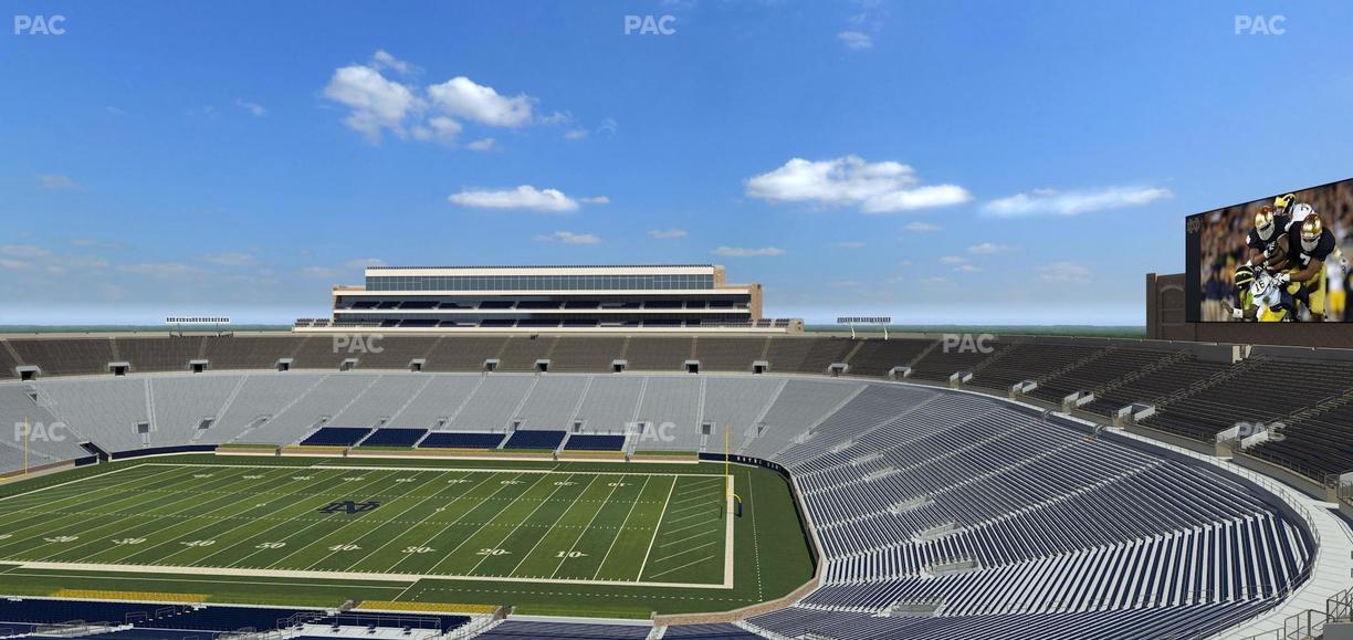Notre Dame Stadium - Section Duncan Loge 722 Seat View