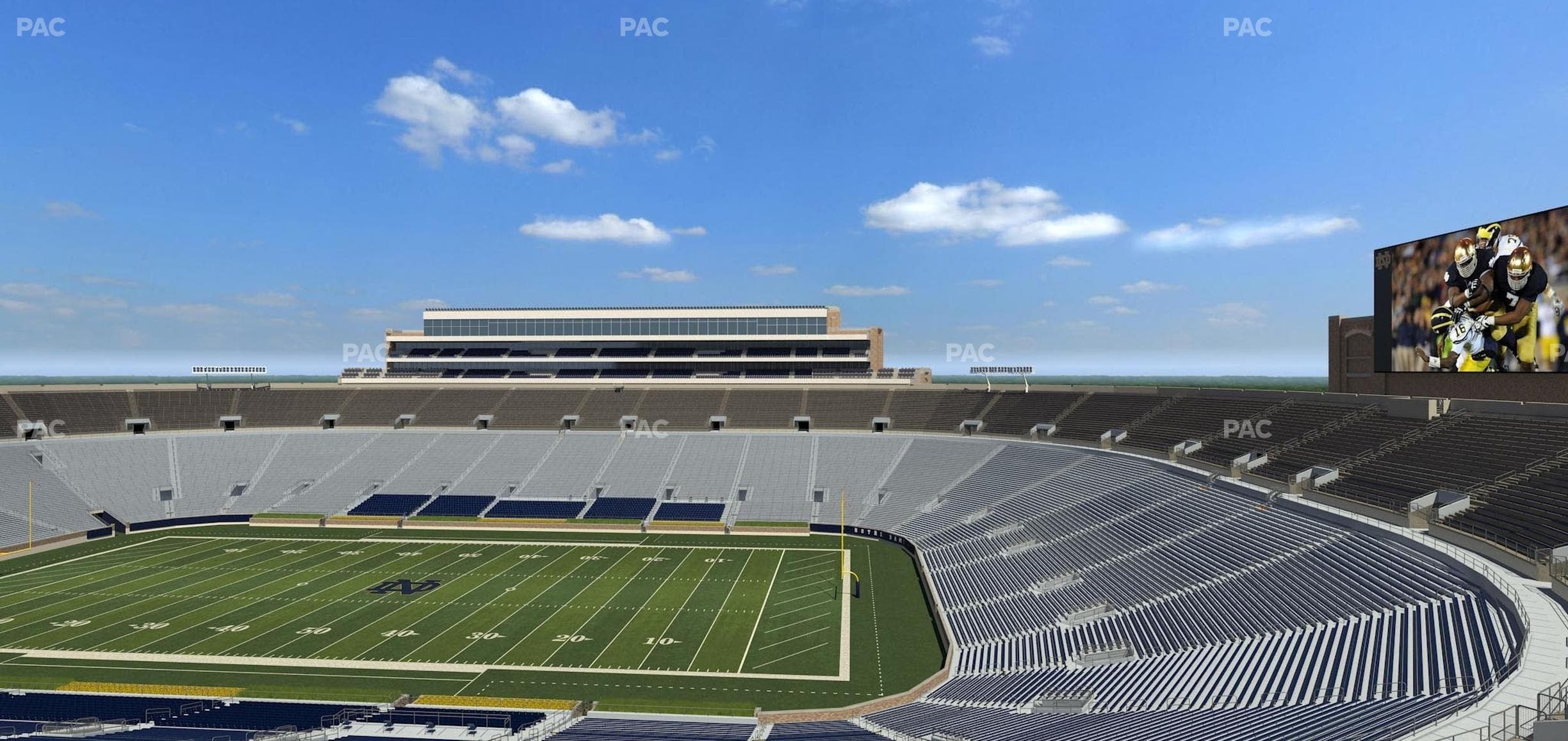 Notre Dame Stadium - Section Duncan Loge 722 Seat View