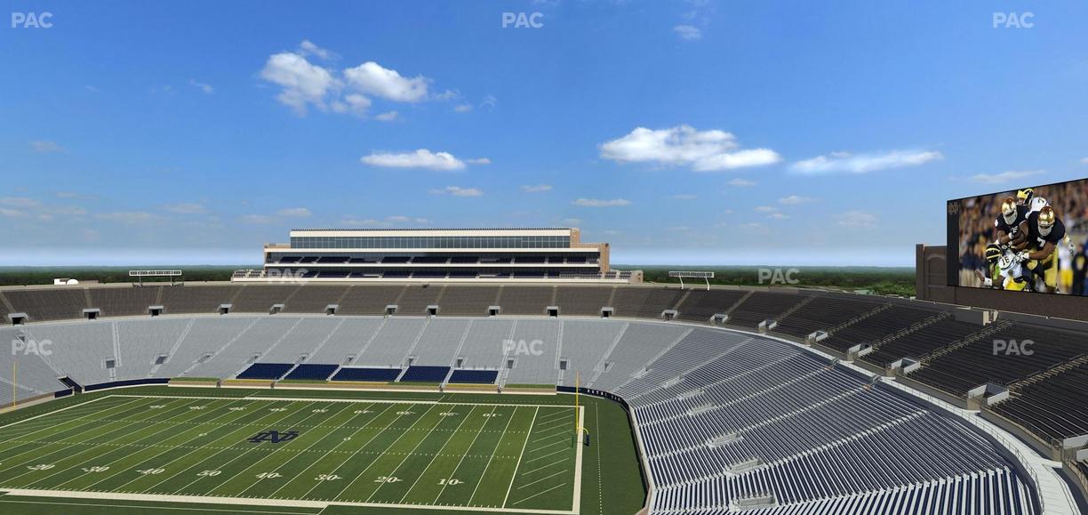 Notre Dame Stadium - Section Duncan Loge 820 Seat View