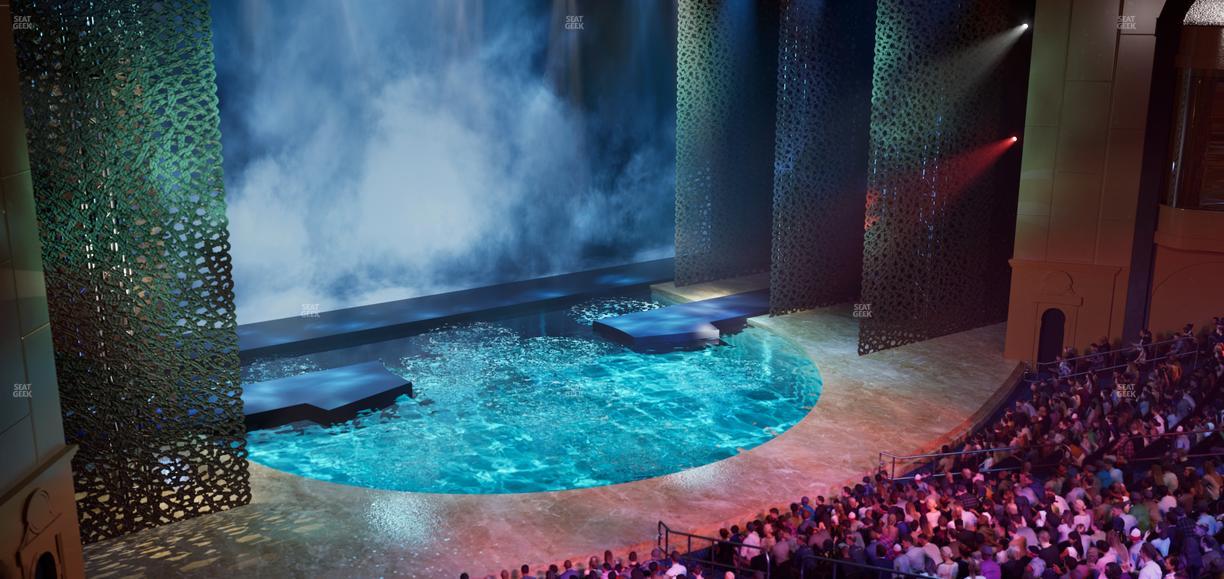 O Theatre at Bellagio Las Vegas - Section Loge 200 Seat View
