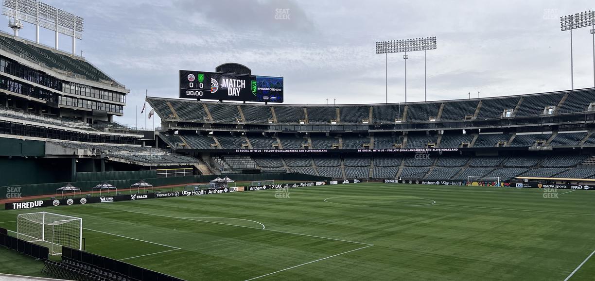 Oakland Coliseum - Section Deep Roots Seat View