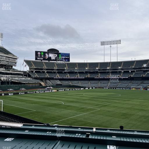 Oakland Coliseum - Section Deep Roots Seat View