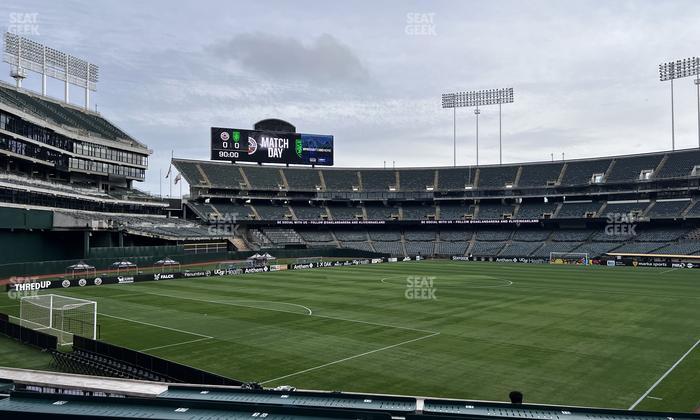 Oakland Coliseum - Section Deep Roots Seat View