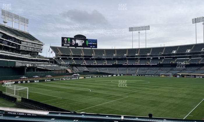 Oakland Coliseum - Section Deep Roots Seat View