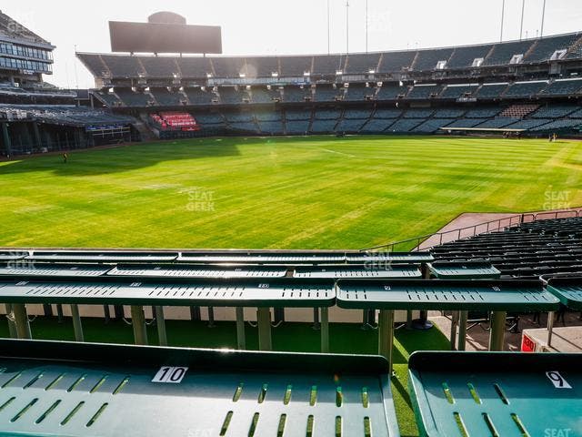Oakland Coliseum - Section Deep Roots Seat View