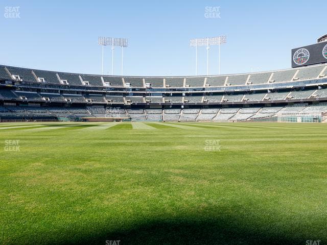 Oakland Coliseum - Section Field Box South Seat View