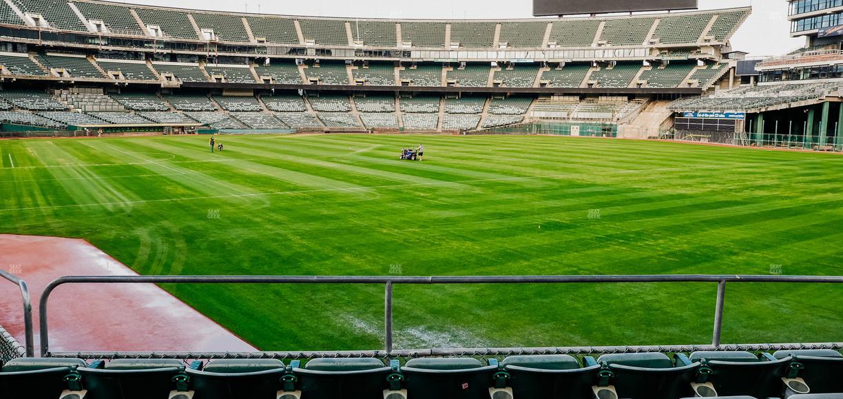 Oakland Coliseum - Section Front 103 Seat View