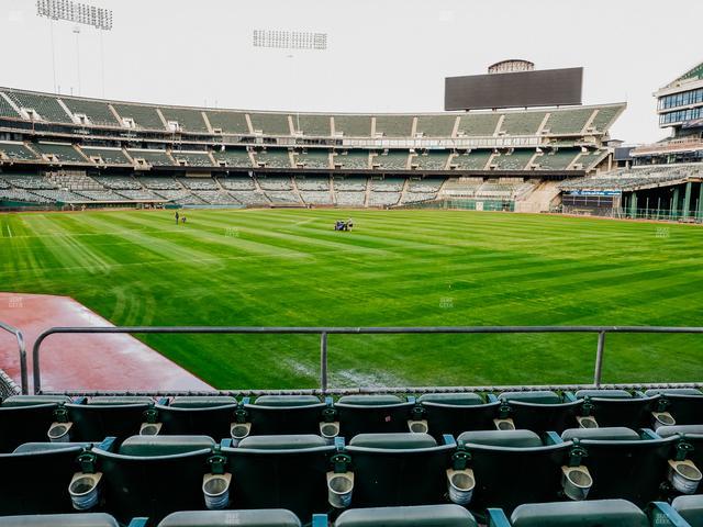 Oakland Coliseum - Section Front 103 Seat View