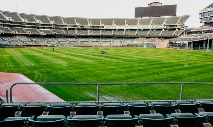 Oakland Coliseum - Section Front 103 Seat View