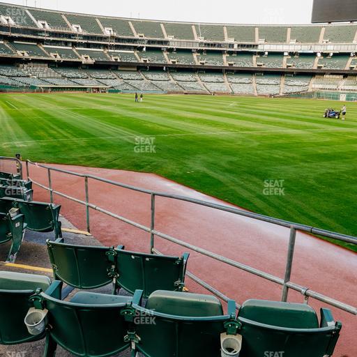 Oakland Coliseum - Section Front 104 Seat View