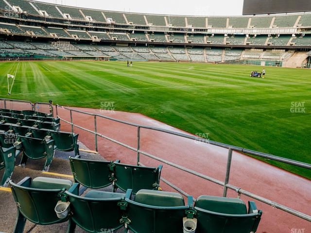 Oakland Coliseum - Section Front 104 Seat View