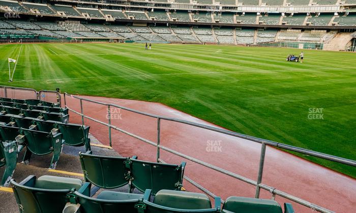 Oakland Coliseum - Section Front 104 Seat View