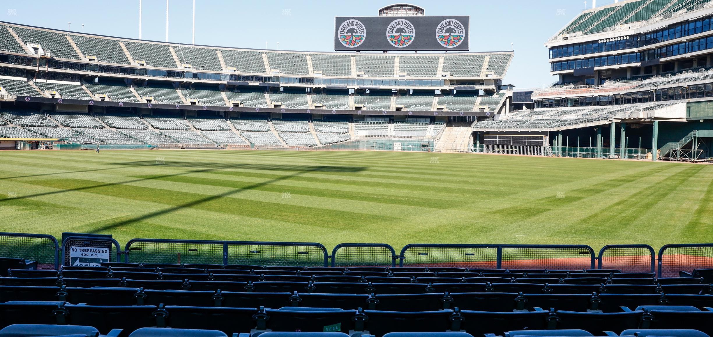 Oakland Coliseum - Section Front 106 Seat View