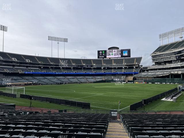 Oakland Coliseum - Section Front 106 Seat View