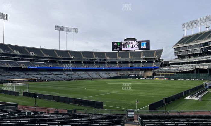 Oakland Coliseum - Section Front 106 Seat View
