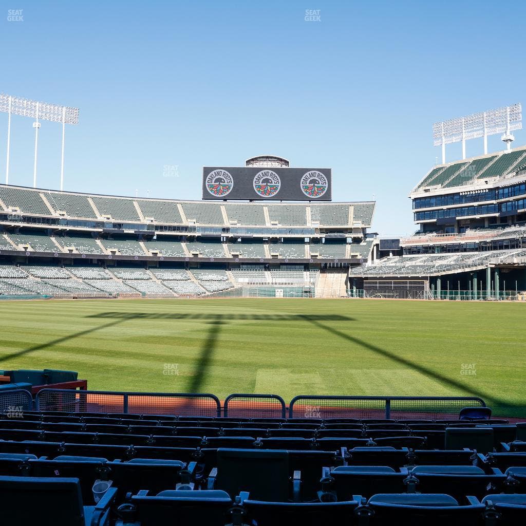 Oakland Coliseum - Section Front 108 Seat View