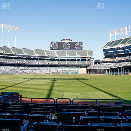 Oakland Coliseum - Section Front 108 Seat View