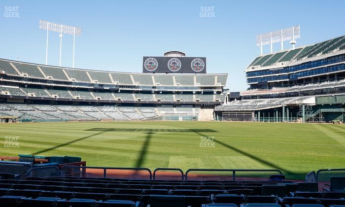 Oakland Coliseum - Section Front 108 Seat View