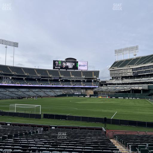 Oakland Coliseum - Section Front 109 Seat View