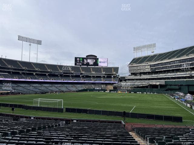 Oakland Coliseum - Section Front 109 Seat View