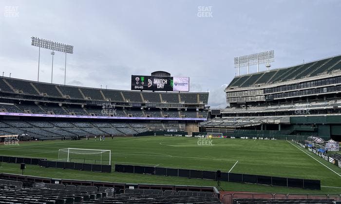 Oakland Coliseum - Section Front 109 Seat View