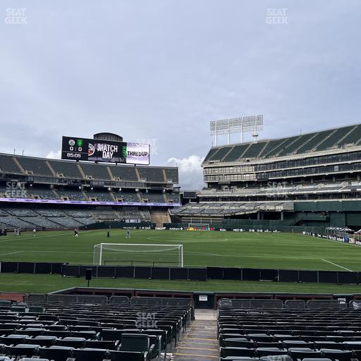 Oakland Coliseum - Section Front 110 Seat View
