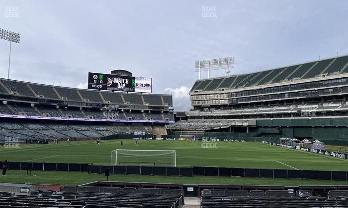 Oakland Coliseum - Section Front 110 Seat View