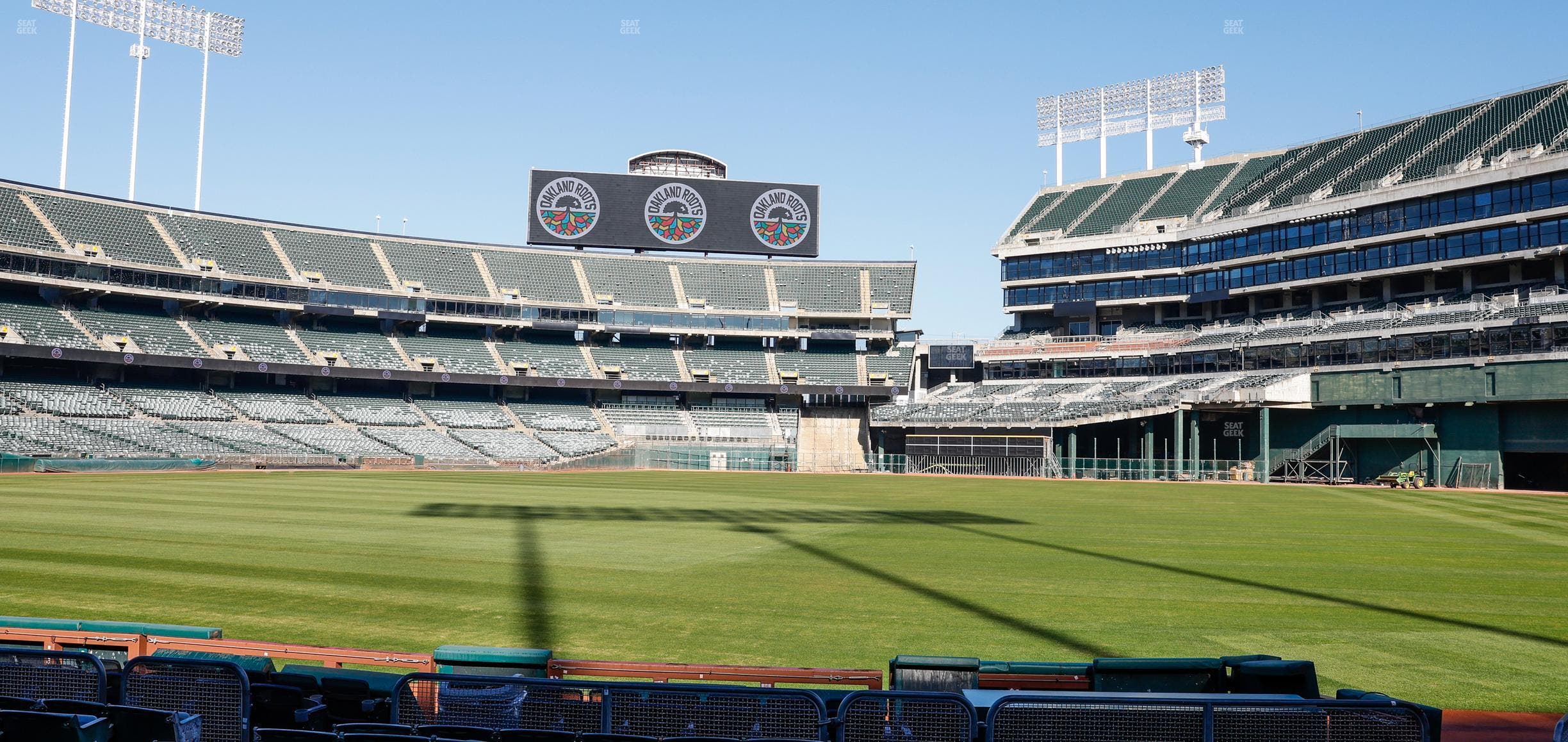 Oakland Coliseum - Section Front 110 Seat View