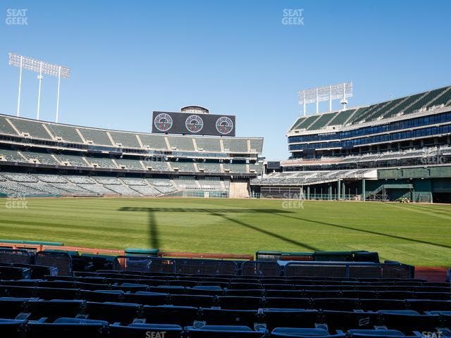 Oakland Coliseum - Section Front 110 Seat View