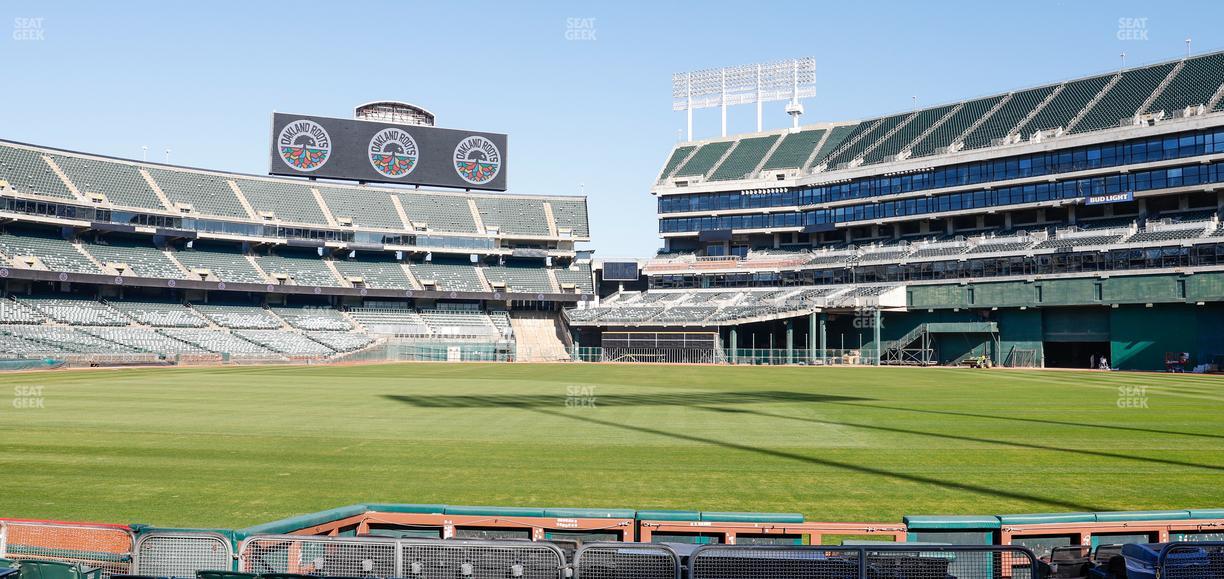 Oakland Coliseum - Section Front 111 Seat View