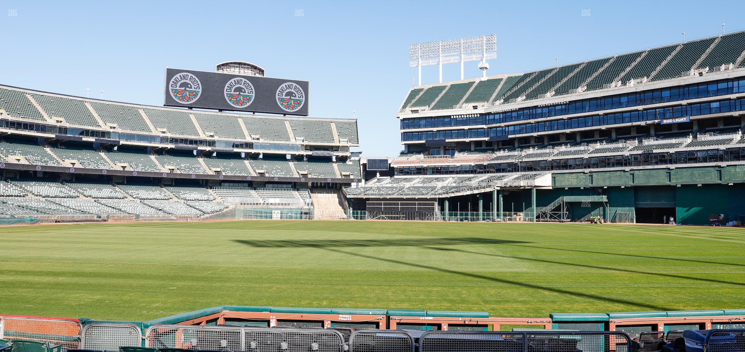 Oakland Coliseum - Section Front 111 Seat View