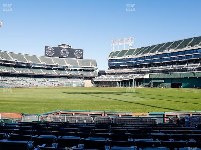 Oakland Coliseum - Section Front 111 Seat View