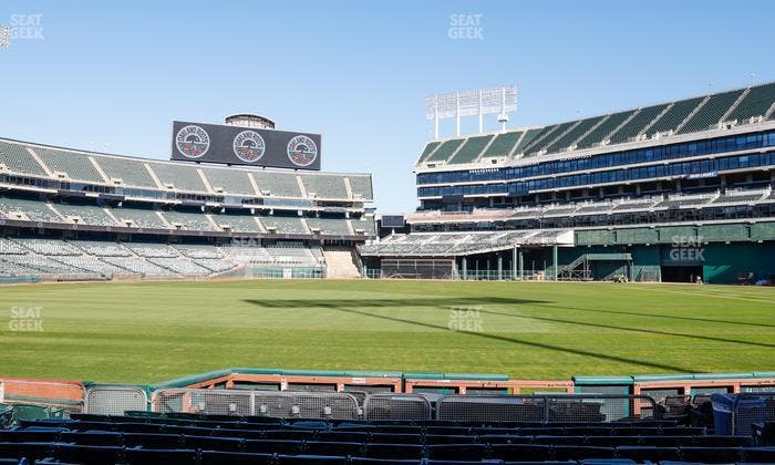 Oakland Coliseum - Section Front 111 Seat View