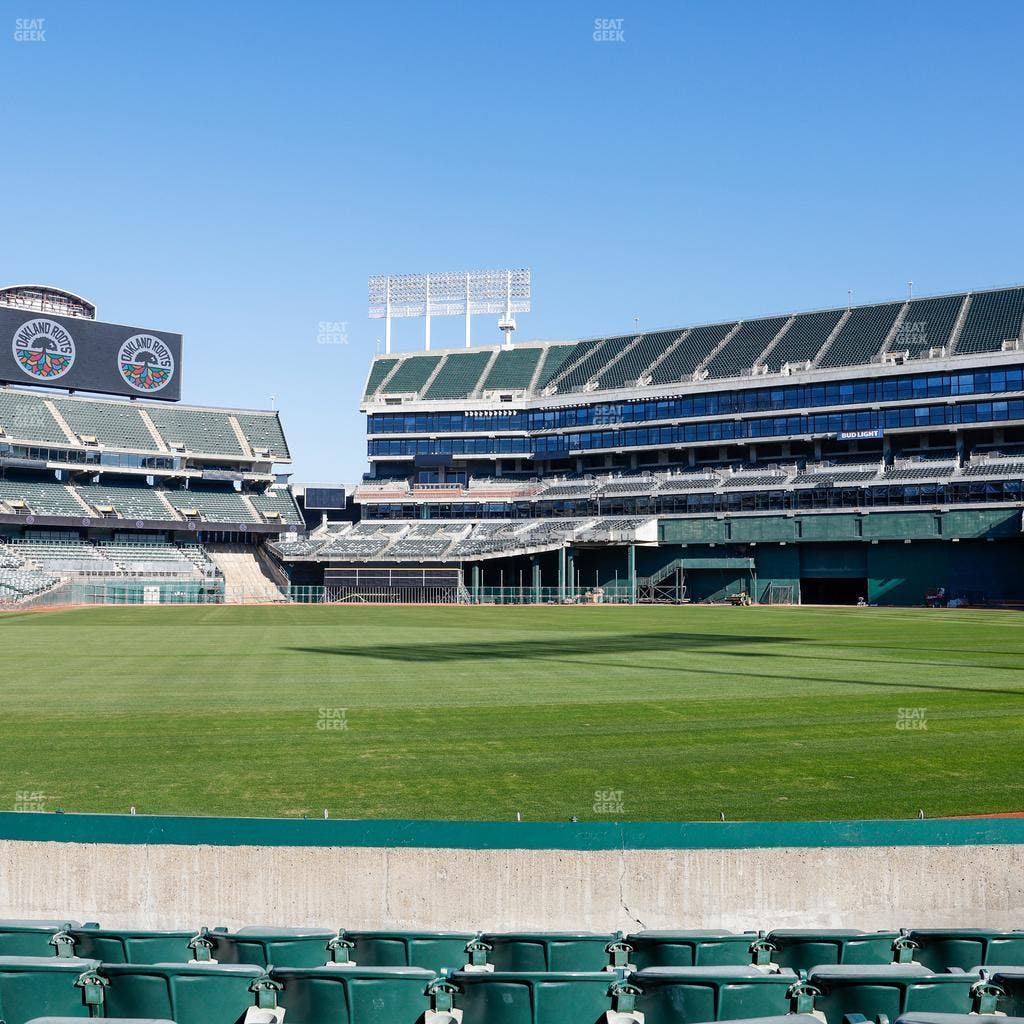 Oakland Coliseum - Section Front 113 Seat View
