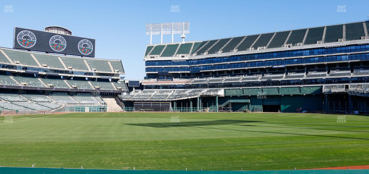 Oakland Coliseum - Section Front 113 Seat View