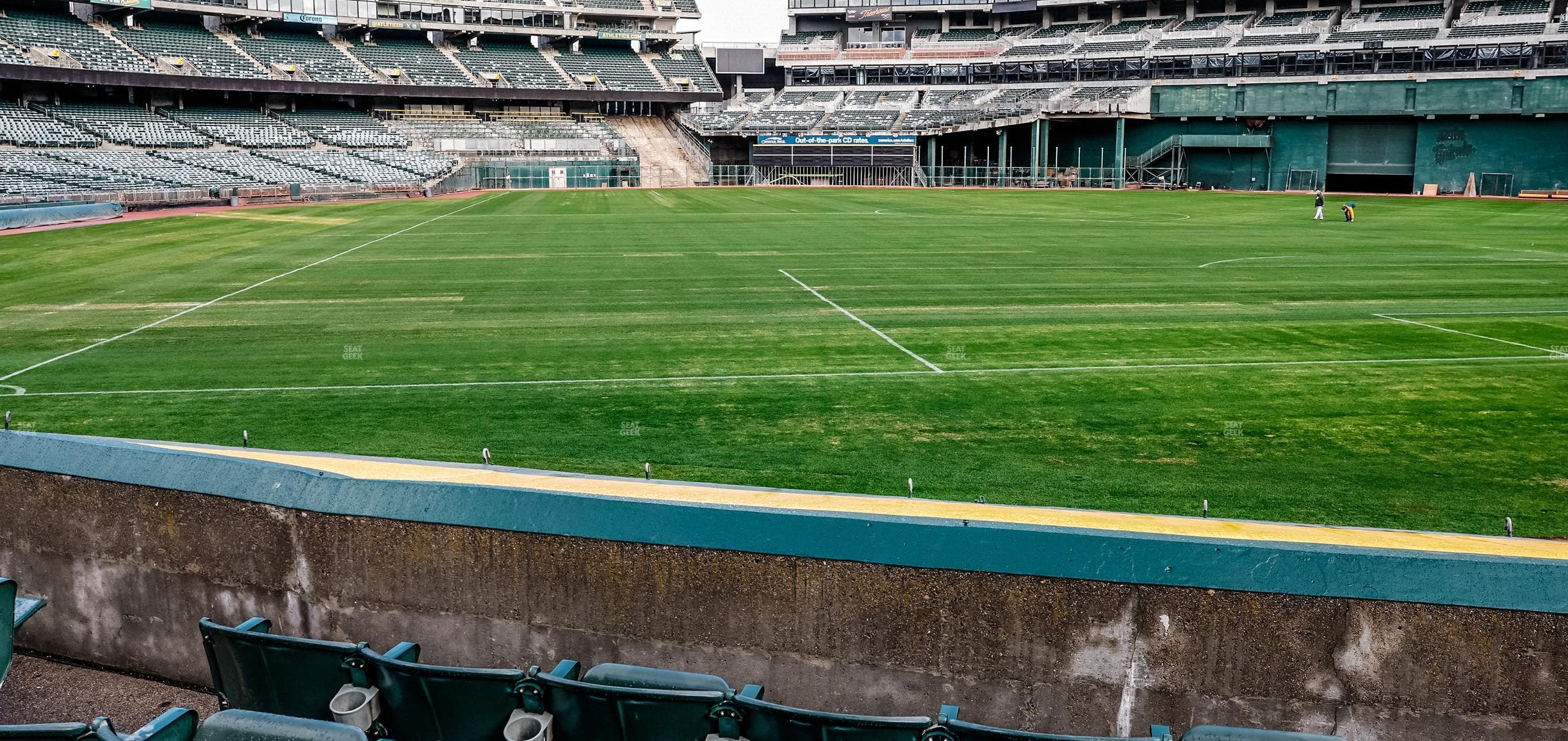 Oakland Coliseum - Section Front 114 Seat View