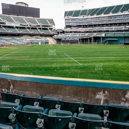 Oakland Coliseum - Section Front 114 Seat View