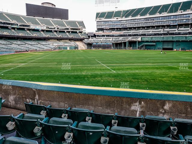Oakland Coliseum - Section Front 114 Seat View