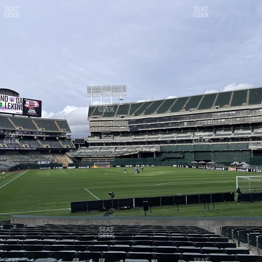 Oakland Coliseum - Section Front 115 Seat View