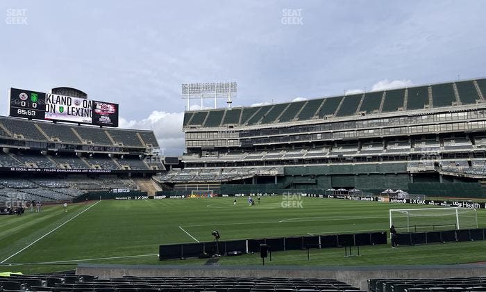 Oakland Coliseum - Section Front 115 Seat View