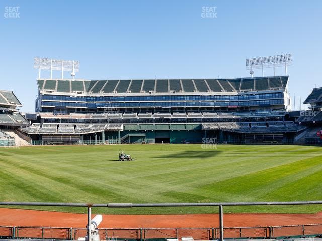 Oakland Coliseum - Section Front 117 Seat View